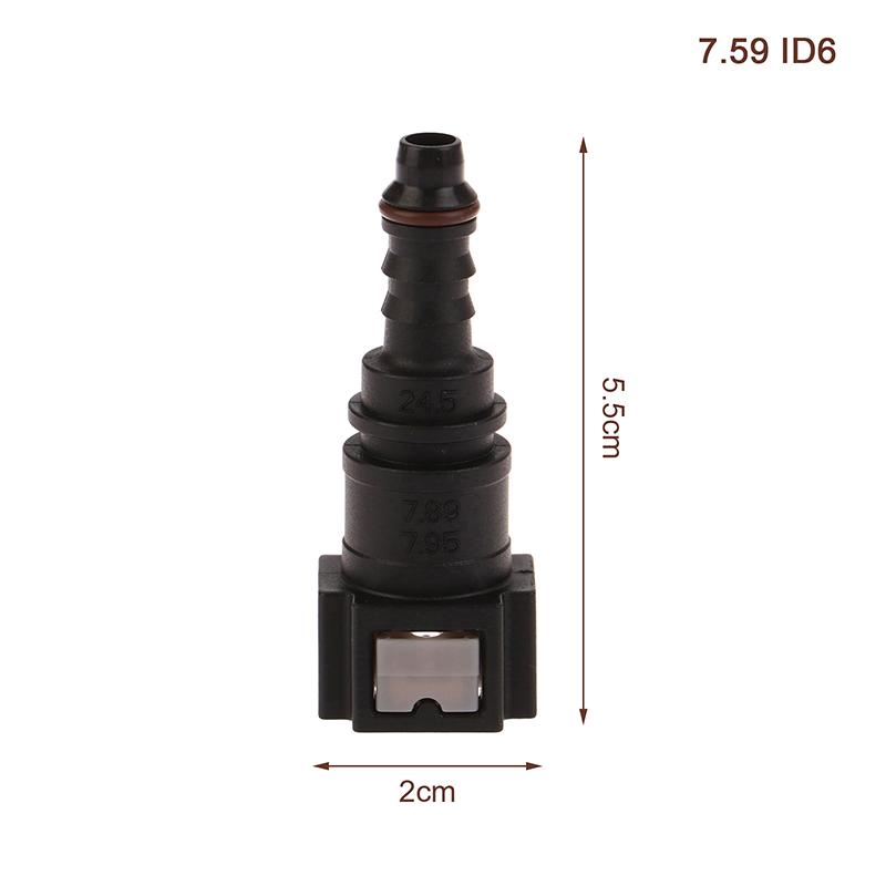 7.89 ID6 Auto Car Fuel Line Bundy Tee Hose Coupler Nylon Motorcycle Hose Coupler Quick Release Connect Connector Car Accessories