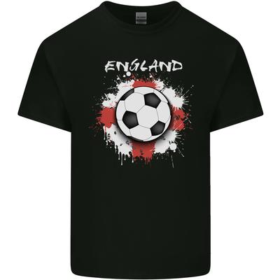England Flag Football St George Cross Mens Cotton T-Shirt Tee Top