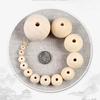 Hemu Natural Unfinished Wood Beads 4-50mm: DIY Round Beads for Bracelets