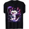 [Cute Axolotl T-Shirt] Cotton Men'S Casual T-Shirt| Short Sleeve, Round Neck, Machine Washable, Cute Axolotl Gaming Design, Perfect for Everyday