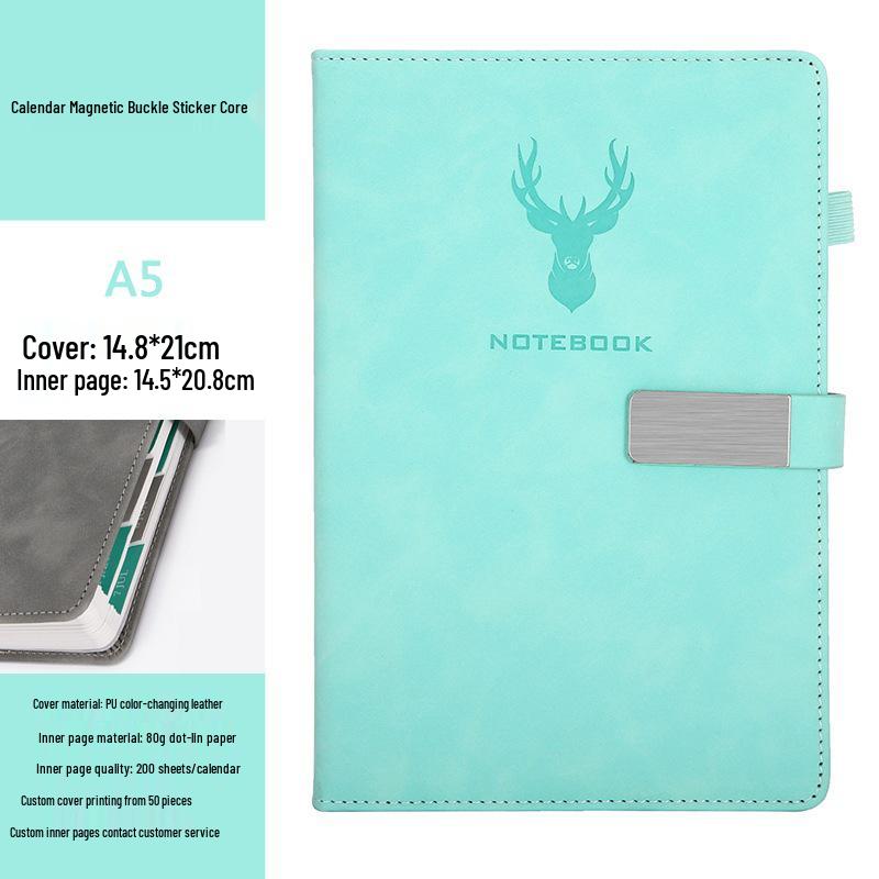 Customizable A5 Notebook & B5 Planner for Students and Business Meetings