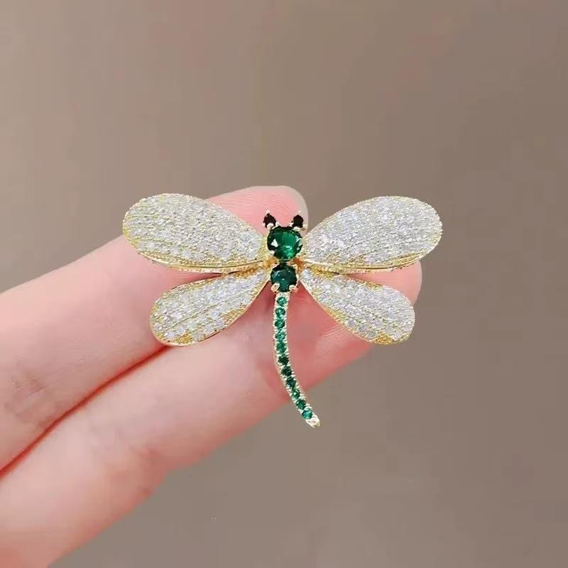 European and American Dragonfly Brooch Luxury Niche Suit Corsage Design Pin