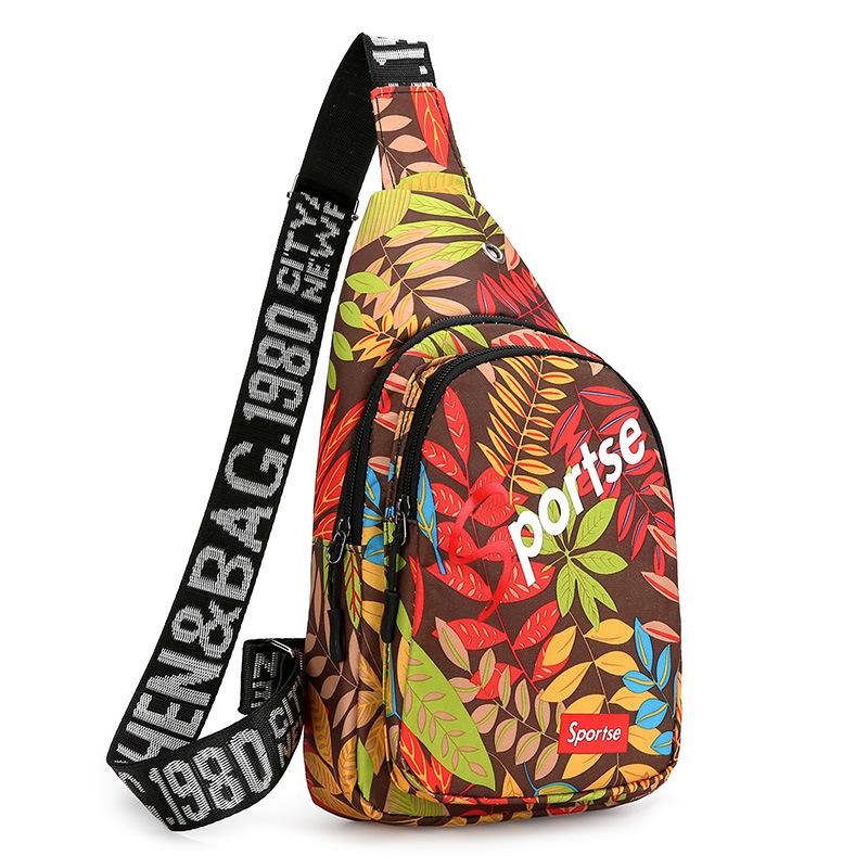 

Нагрудная сумка с принтом, сумка через плечо, модный спортивный рюкзак на грудь, трендовая сумка через плечо