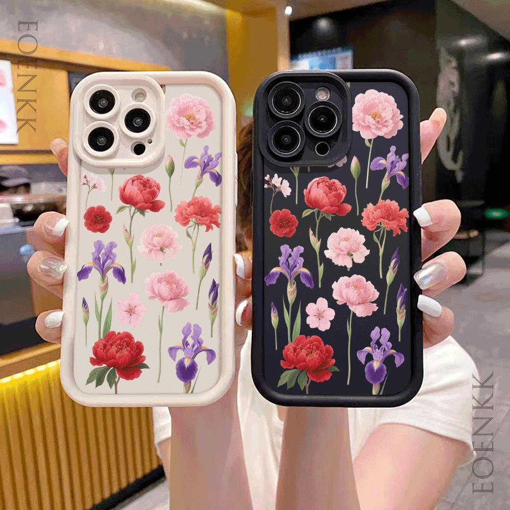 Shockproof Phone Case For Xiaomi Redmi Note 14 13 12 11 10 9 8 7 Pro/Plus Anti-Drop Protect Fashion Colorful Flower Design Cover