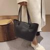 Handbag PU Bag for Girl Women Large Capacity Shopping Bag Versatile Shoulder Bag