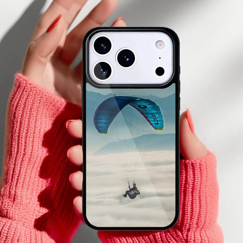 Paragliding Sport Phone Case for iPhone 17 Air 16e 15 14 13 Pro Max Back Cover for 12 11 Pro Coque