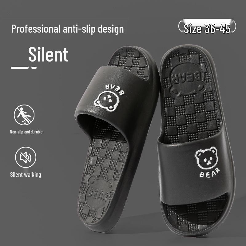 Free Shipping Non-slip Cartoon Slippers - Unisex Summer Indoor Bathroom Sandals 44-45