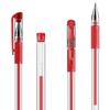 Deli 6600ES 0.5mm Red Bullet Tip Gel Pen, 12-Pack