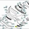 Fog Light Air Intake Grille Trim Strips for Mercedes-Benz C-Class W205 (Left & Right) - Part Numbers 2058850374, 2058850474
