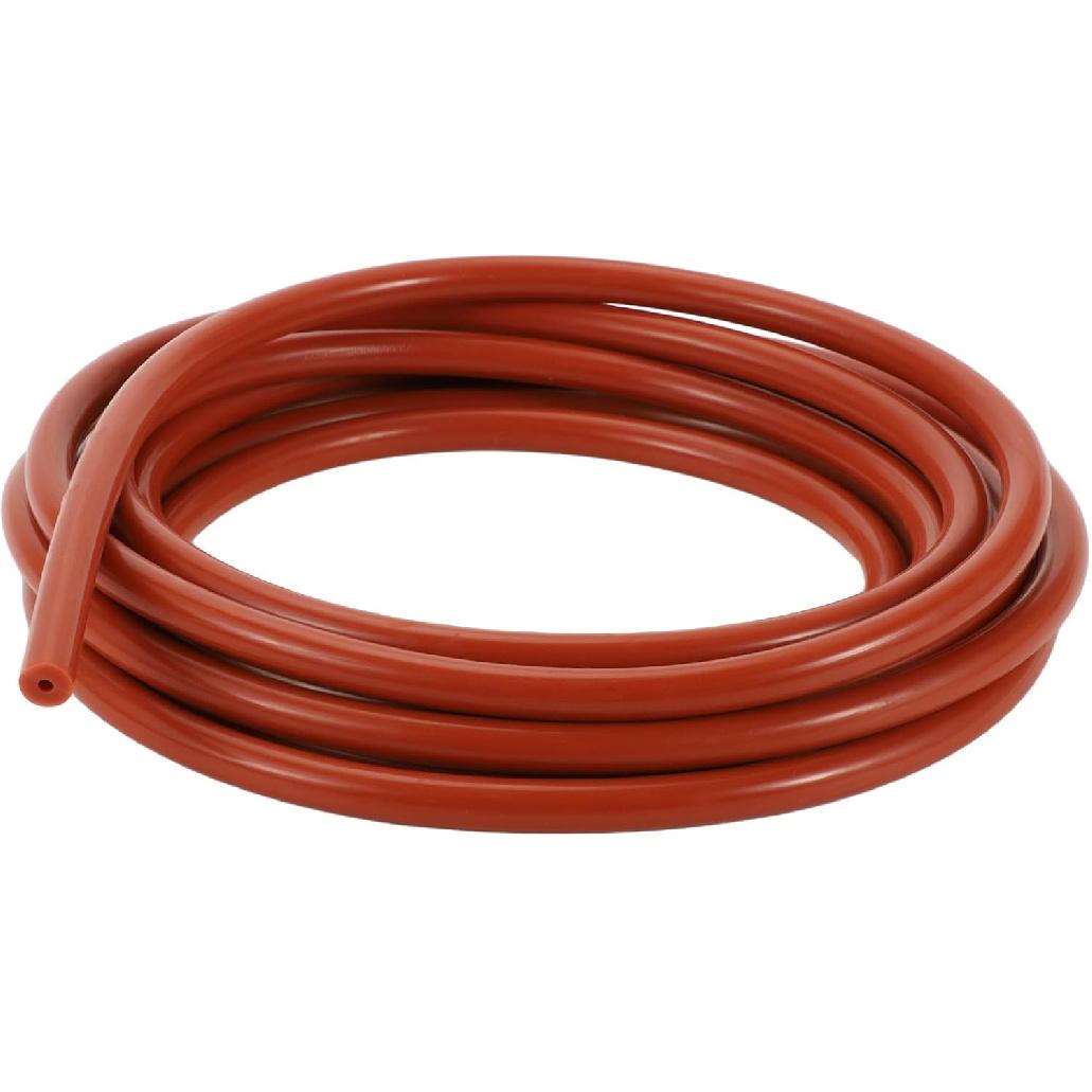 

1 Pcs Silicone Vacuum Tubing Hose High Temperature 15Ft 1/8 3mm ID 3.5mm Thickness Automotive Vacuum Line 130PSI Max Pressure Red 1/8 3mm ID