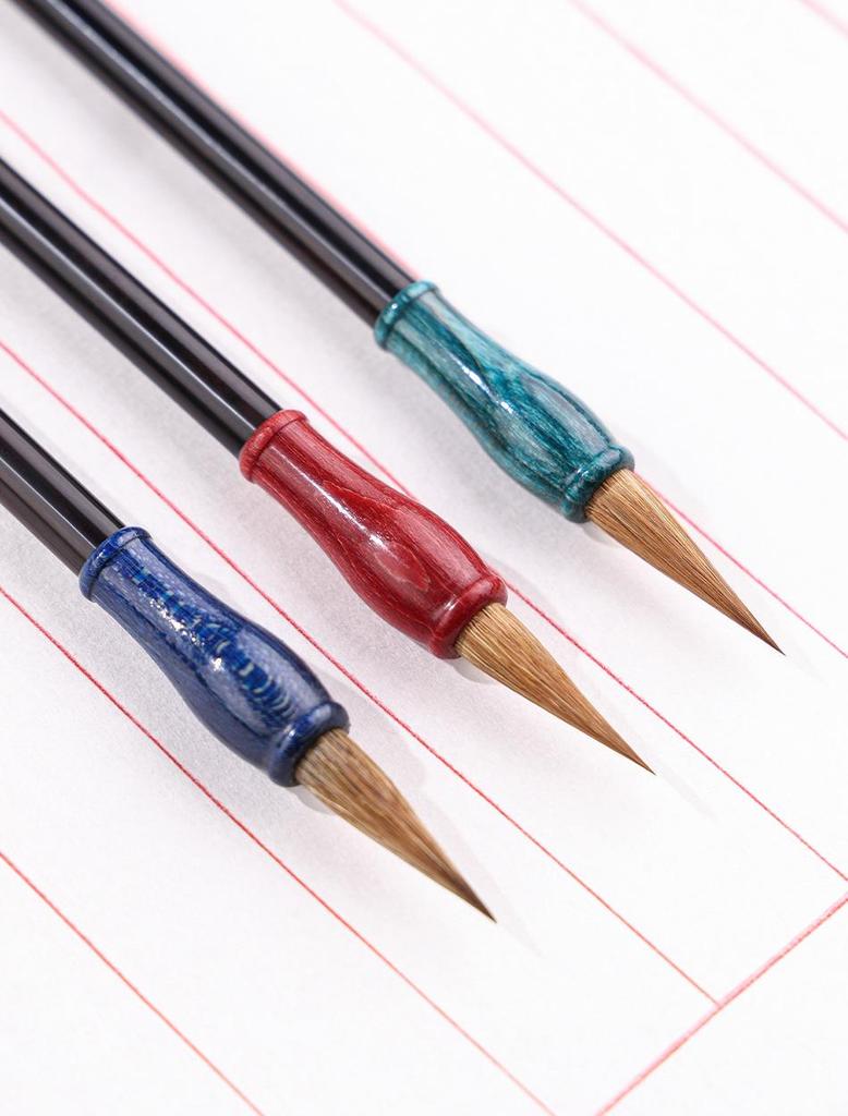 Xuan Chen Kleine Siegelschrift Wolfshaar Pinsel - Professioneller Chinesischer Mal- & Kalligraphiepinsel für Normalschrift & Laufende Schrift.