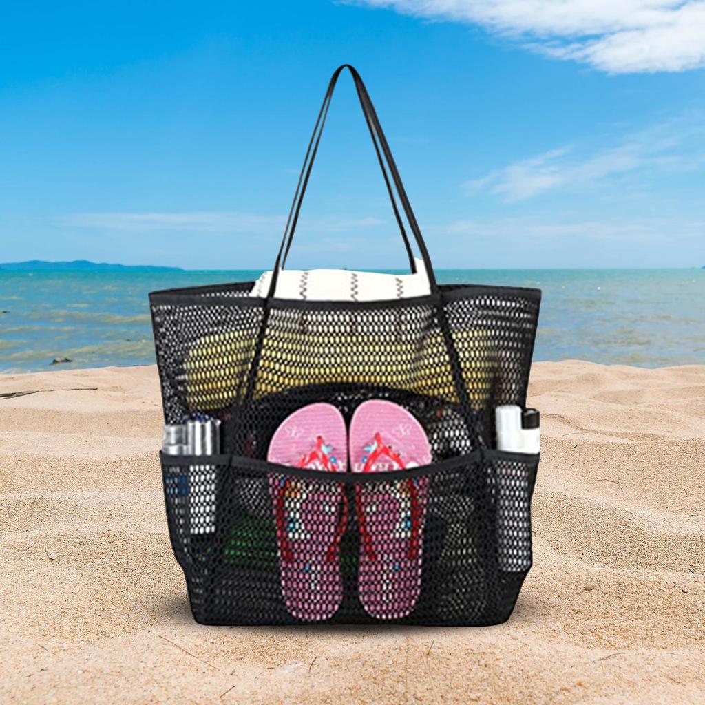 Beach Bag Shoulder Storage Handbag for Travel Vacation Camping Trip Swimming