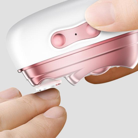 Smart Nail Clipper with LED Light USB Rechargeable Portable Electric Nail Grinder Ergonomic Design Automatic
