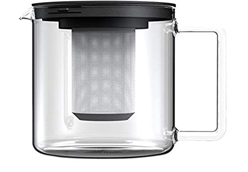 Czech-made Heat-resistant Glass SIMAX Teapot and Jug "Fromm" 1.3L 3260-MET