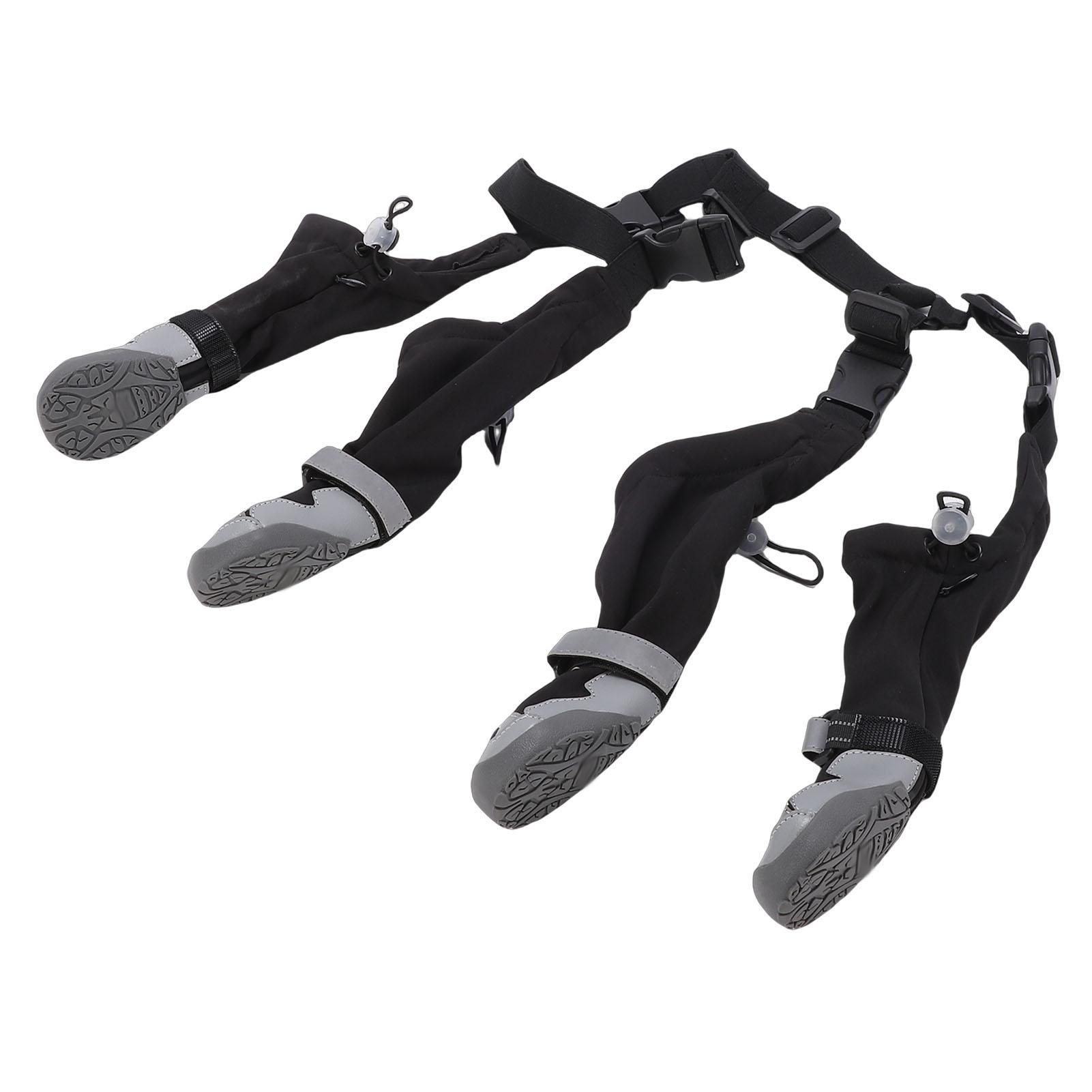 Bottes Salopette pour Chien Pantalon Anti-Saleté avec Chaussures Animal de Compagnie Salopette pour Marche Extérieure et Griffes