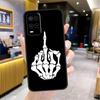 Skeleton Middle Finger Case For OPPO A53 A31 A5 A9 A96 A76 A16 A54 A74 A94 A52 A72 A92 A93 A15 A57 A77 A17 Cover
