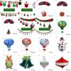 Flags Christmas And Ornaments With Parachute And Hot Air Balloon Exterior Design