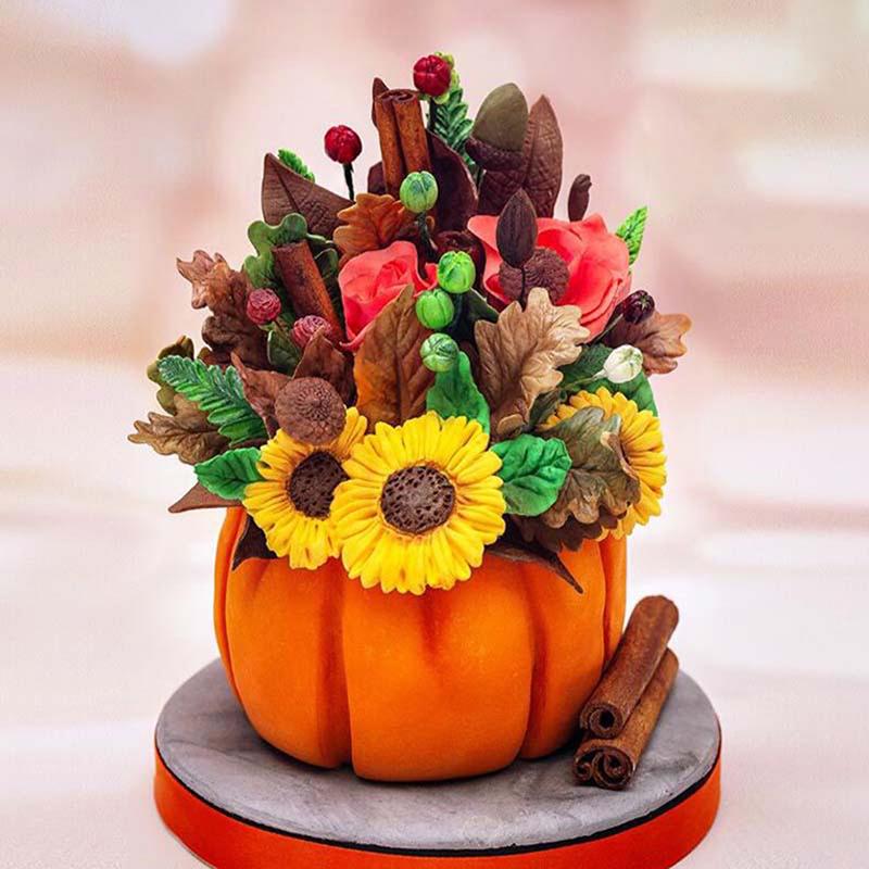 Brombeere & Eichenblätter Silikonform Fondant Kuchenform Kuchen Dekorationswerkzeuge