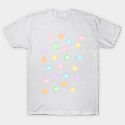 T Shirt Women Star Harajuku Print Kawaii Tshirt Summer Short Sleeve Female T-Shirt Top Tee