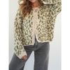 New In Leopard Print Round Neck Lace-up Knitted Cardigan Women Autumn Winter Trendy Streetwear Sweater Coats