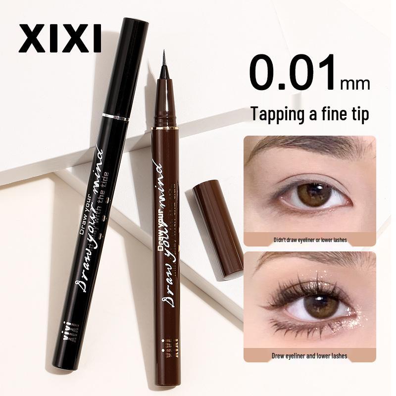 XIXI Desert Trail Slim Eyeliner: Precision 0.01mm Fine Tip for Root-to-Root Application and One-Stroke Finish.
