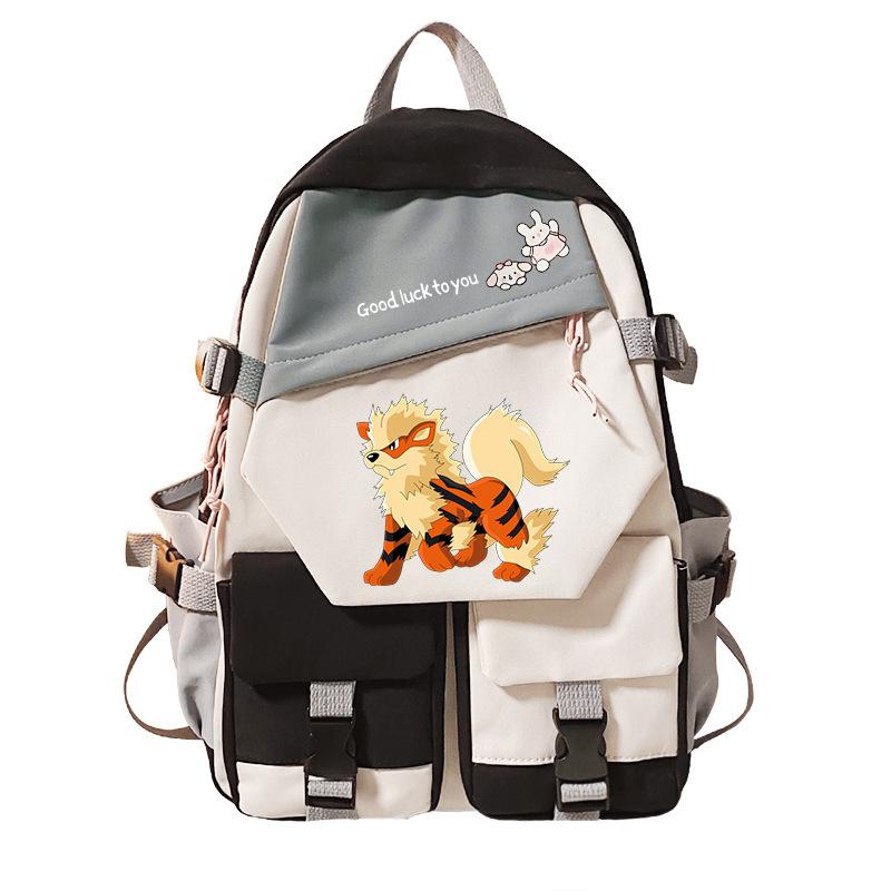 Pokemon Elf Peripheral Printed Casual Backpack Elementary and Secondary School Students Large Capacity Backpack