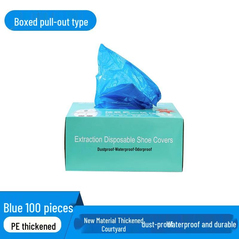 Waterproof Non-Slip Reusable Shoe Covers for Indoor Use - Durable & Thickened Overshoes for Students