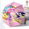 My Little Pony Automatic Opening/Closing Umbrella with Foldable Design and 8-Bone Frame - Perfect for Fans, Travelers, Daily Use, and Festiv