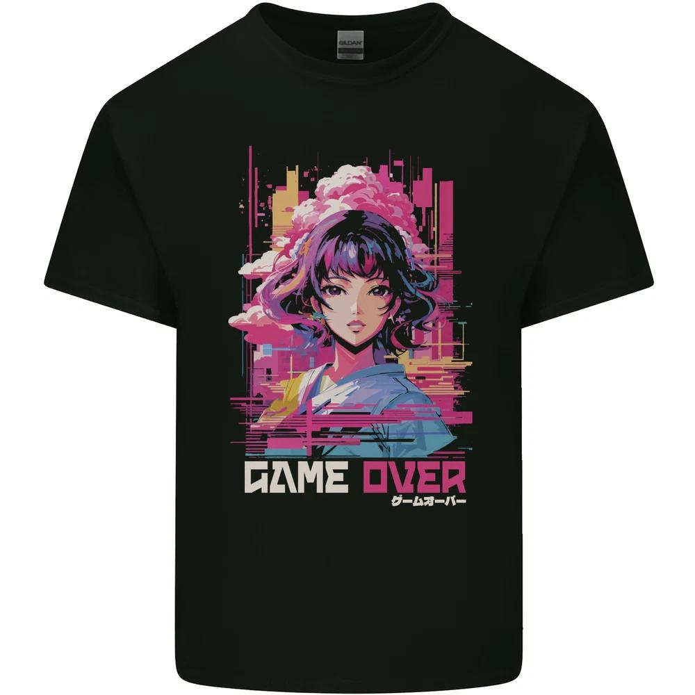 Anime Game Over Video Games Unisexs Light Cotton TShirt S