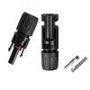 3 Paar MC4 Stecker/Buchse Doppelringe Wasserdichte Verbindung Solarpanel Kabelverbinder schwarz