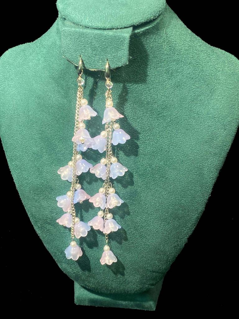 Lily Of The Valley Earrings Long Fringed Earrings Sweet And Cute Super Fairy Earrings