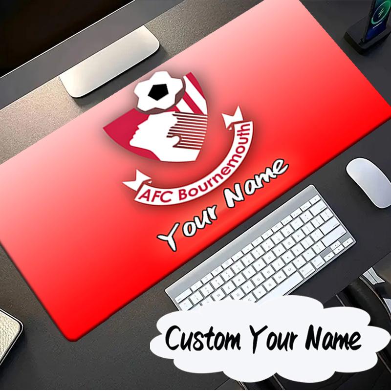 Custom Name Mouse pad Afc Bournemouth Crest Mouse pad, Gaming Mouse Pad, keyboard pad, Desk Decor for computer notebook Fan Birthday Gift
