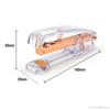 Delvtch Transparent Stapler Fit For Metal 12# 24/6 Staples Rose Silver Color Office Accessories School Stationery Binding Supply
