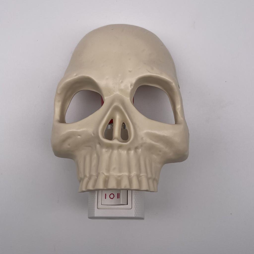 Halloween Skull Night Light Plug In Wall Lamp Spooky Atmosphere Adjustable LED Skull Night Lamp For Bedroom Living Room Decor