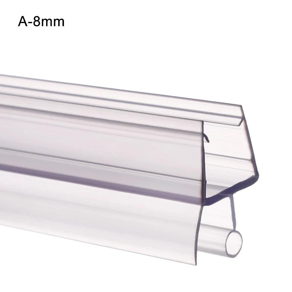 4mm/6mm/8mm/10mm/12mm PVC těsnicí lišty Koupelnové skleněné dveře Těsnění proti povětrnostním vlivům Těsnění oken Vodní zarážka Gumové Koupelnová zástěna Kování