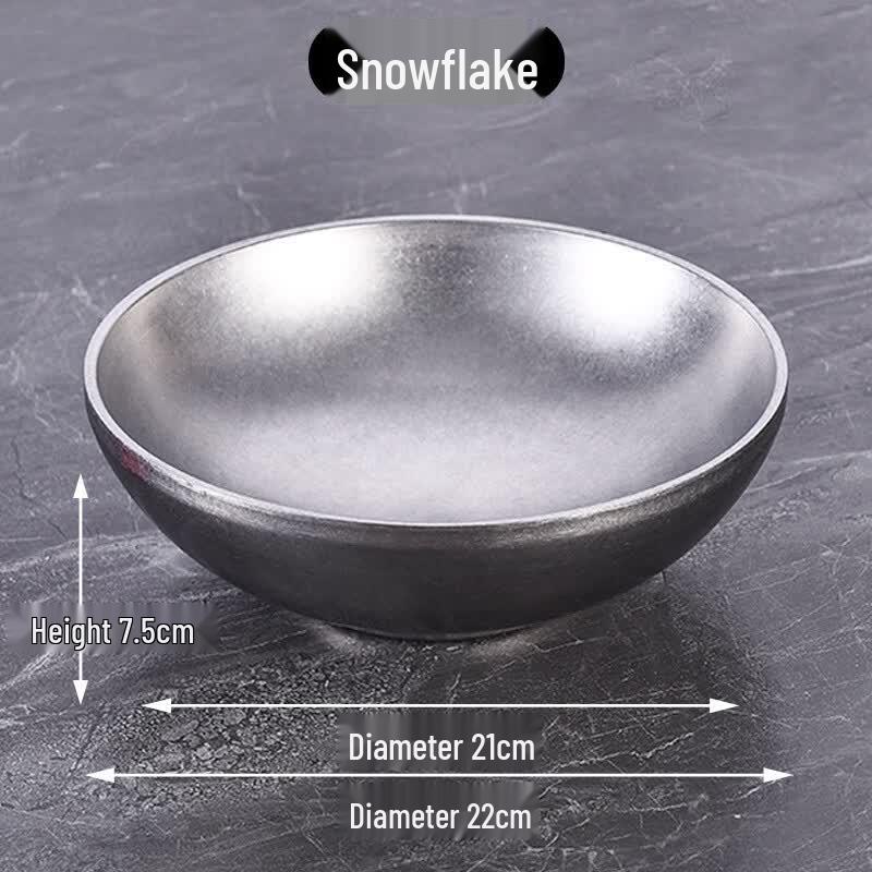 Vintage 304 Stainless Steel Conical Ramen Bowl