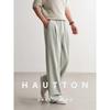 HAUT TON Men's Lightweight Casual Drawstring Straight-Leg Pants