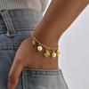 Stylish Ocean Themed Bracelet Pendant Bracelet Everyday Wear Bracelet Stainless Steel Texture for Daily and Party Wear