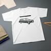 T-Shirt Austin FX4 Taxi Classico Taxi Nero Britannico Hackney Carriage Tee PRODOTTO CON LICENZA UFFICIALE