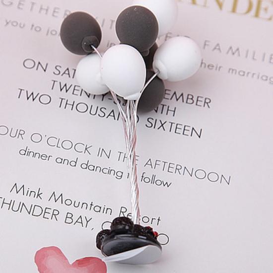 Colorful Balloons Car Decorations Cute Mini Cartoon Car Creative Ornaments Car Accessories for Girls Dashboard