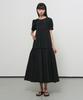 General Idea Puff Sleeve Pintuck Long Dress [Black] / Gf2Lop520