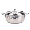 Deep Fryer Pot 201 Stainless Steel 2.2L Japanese Frying Pot with Oil Drain Temperature Control and Lid for Kitchen Stove