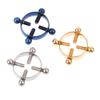 2 pezzi piercing al capezzolo rotondo gioielli non piercing capezzolo anello falso vite capezzolo