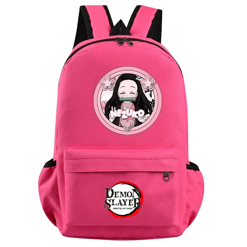 Anime Demon Slayer Backpack for Boy Girl Back To School Bag Large Capacity Backpack Bookbag for Kid Men Women Travel Bag Mochila