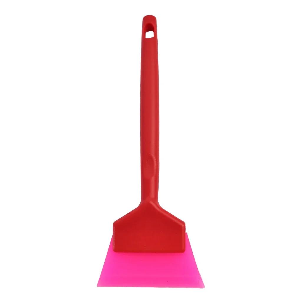 Long Plastic Handle Anti-Slip Car Tint Squeegee Replaceable Soft Rubber Blade PPF Scraper Window Water Cleaning Remover