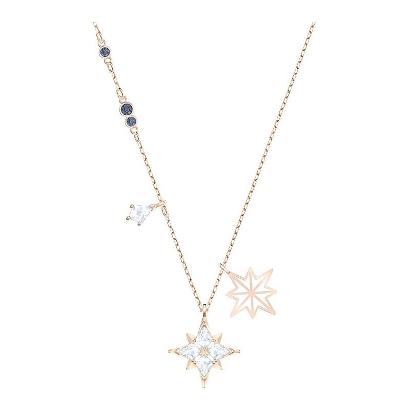 Swarovski Symbolica Symbolic Series Romantic Eight-Pointed Star Necklace Women's Rose Gold 5515975
