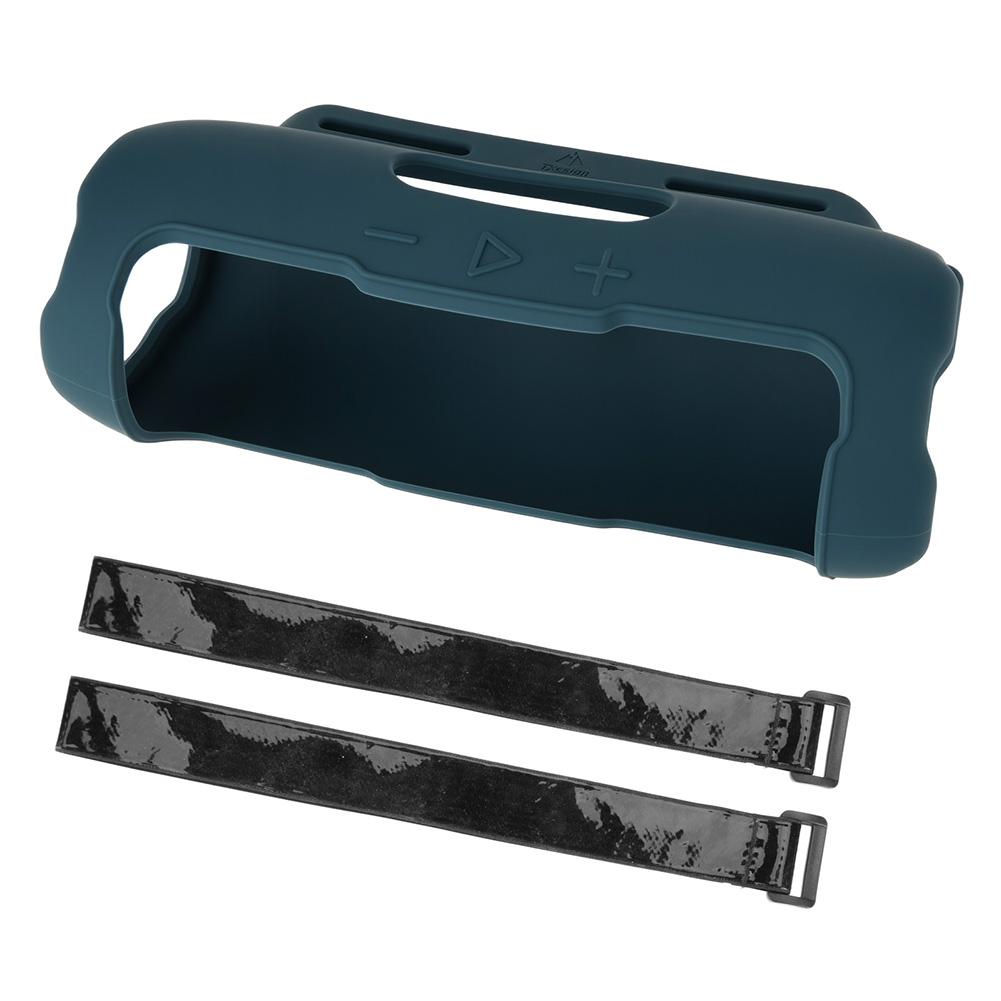 Silicone Case with Shoulder Strap Portable Travel Soft Cover Silicone Protective Cover Shell for JBL Flip 7 Speaker