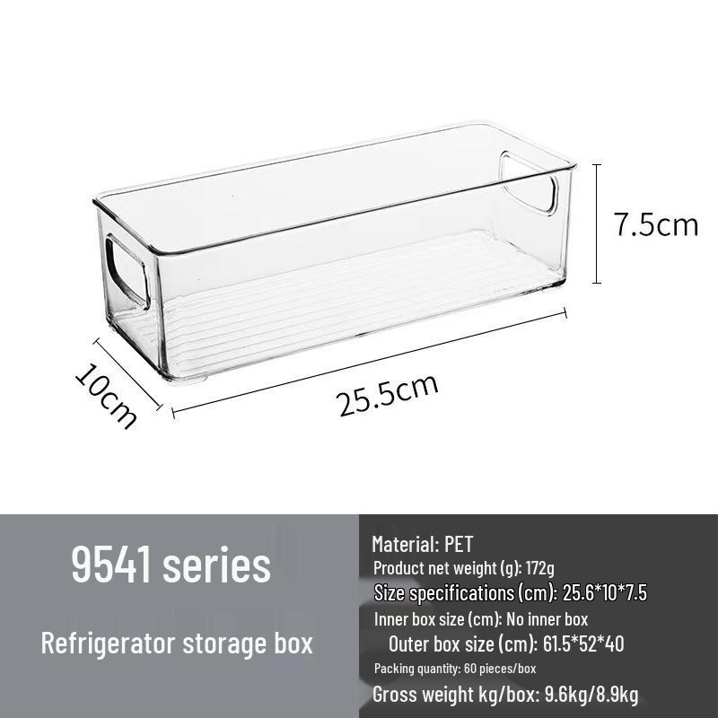 Food-Grade Refrigerator Storage Box with Lid for Kitchen Items