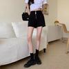 2024 Korean-Style High-Waist Black Slimming Straight-Leg Casual Summer Pants & Shorts Plus Size Women