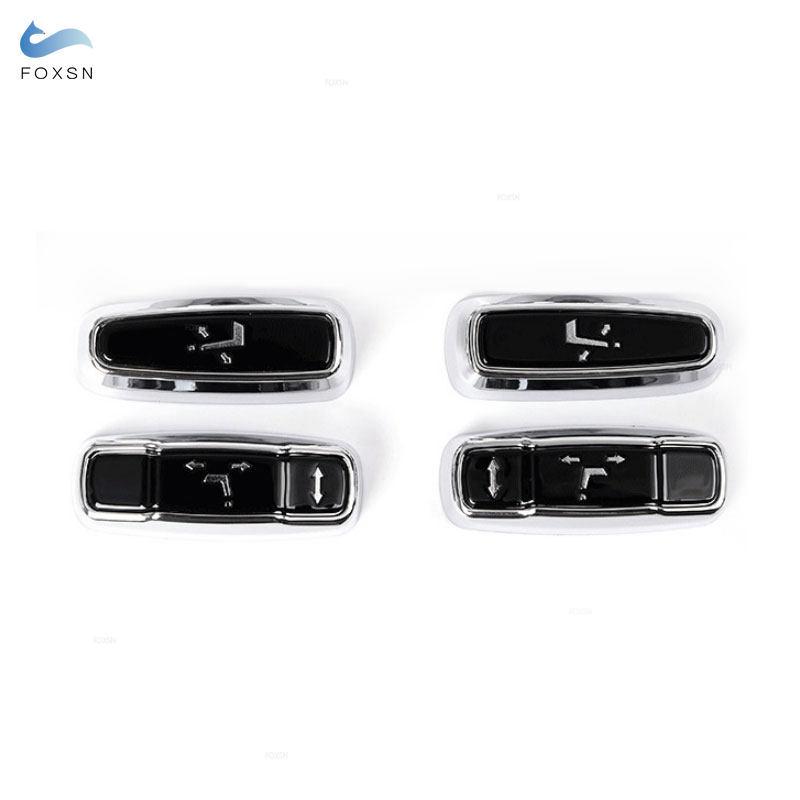 For Jaguar XF 2016 XFL F-PACE XE Car Seat Side Adjustment Button Cover Trim For Land Rover Range Rover Evoque Vogue Sport 16-19